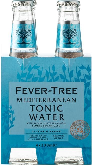 Fever-Tree Mediterranean Tonic Water 4x200ml