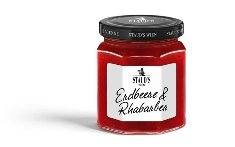 STAUD'S Limitierte Erdbeere mit Rhabarber - Fruchtaufstrich