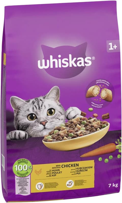 Whiskas 1+ dry food with chicken