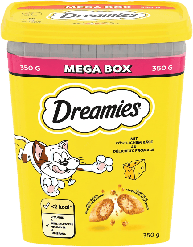 Dreamies mit köstlichem Käse