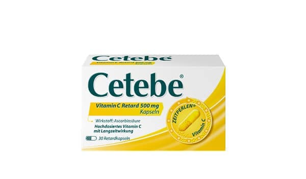 Cetebe vitamin C retard 500 mg - capsules