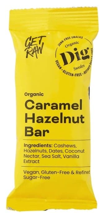 GET RAW ORGANIC Caramel Hazelnut Bar