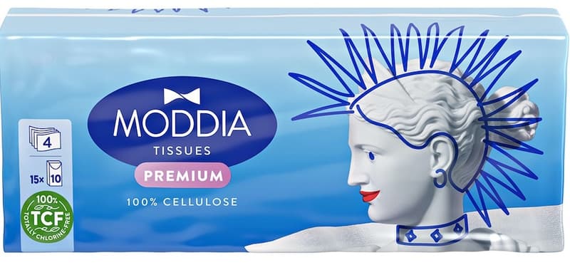Moddia Handkerchief 15 packs 10 sheets 4ply