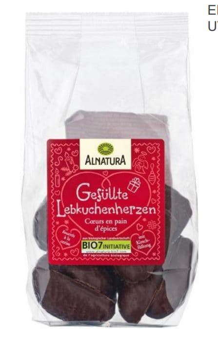 Alnatura BIO Gefüllte Lebkuchenherzen
