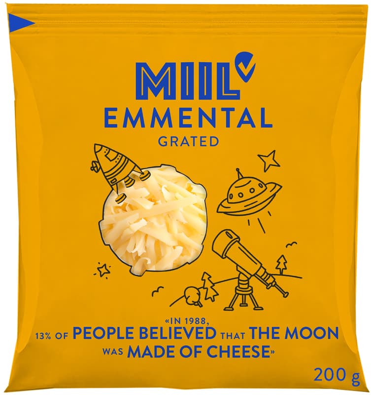Miil Emmentaler gerieben