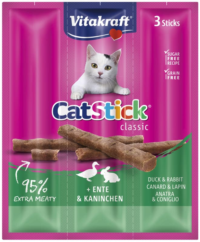Vitakraft Cat-Stick mini Ente & Kaninchen