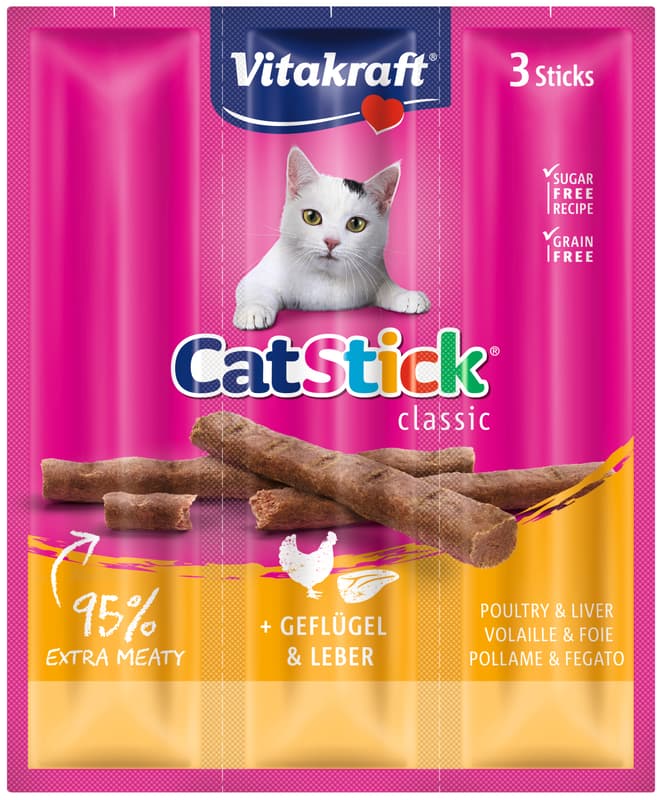 Vitakraft Cat-Stick mini Geflügel & Leber