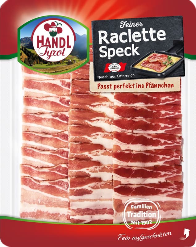 Handl AMA Feiner Raclettespeck geschnitten