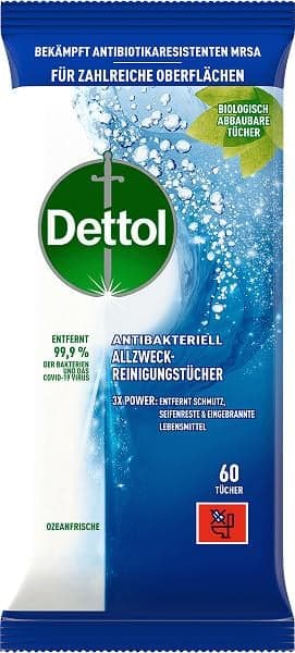 Dettol All Purpose Cleaning Wipes Ocean Fresh