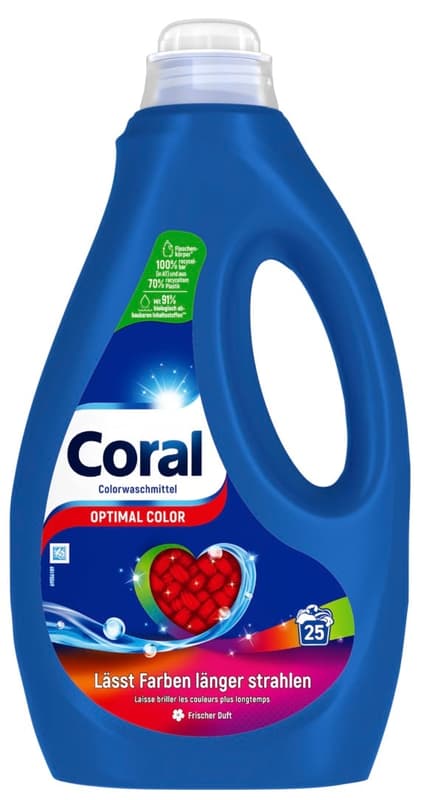 Coral Liquid Detergent Color