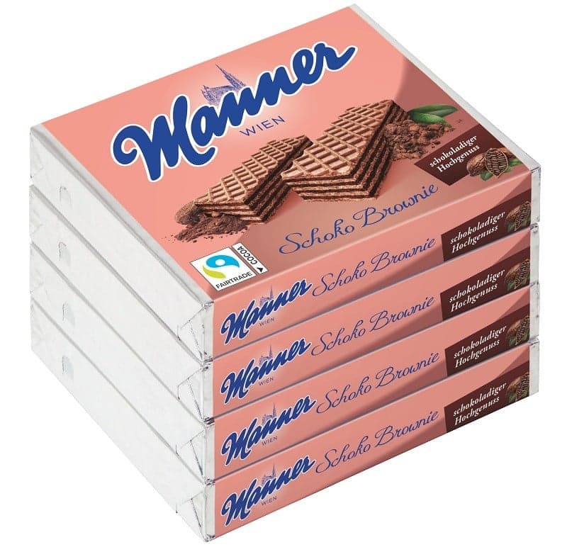 Manner Schoko-Brownie Schnitten 4x75g