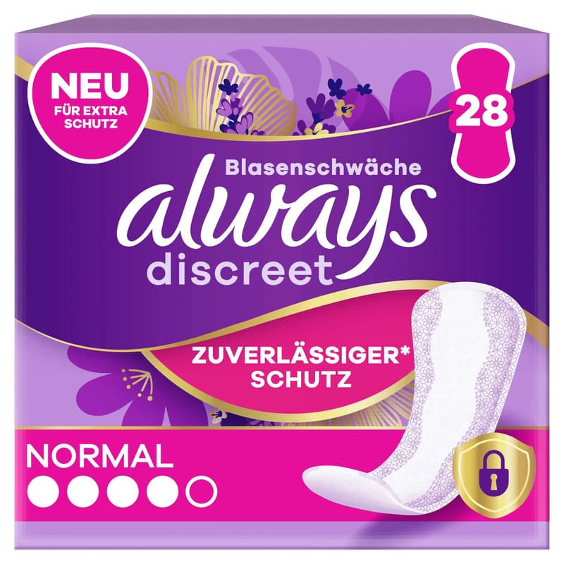 Always Discreet Bladder Weakness Pantyliner Normal
