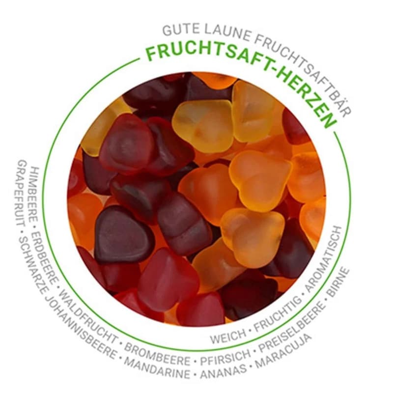Fruit jelly hearts