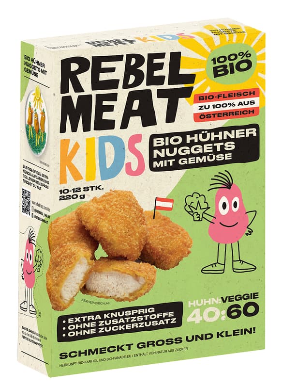 Rebel Meat BIO Hühner-Nuggets (gefroren)