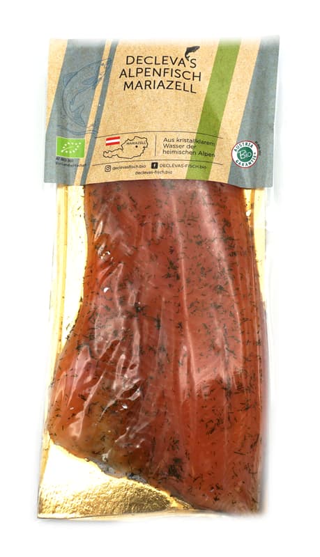 Mariazeller Alpenfisch BIO salmon trout fillet pickled