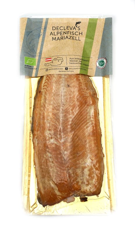 Mariazeller Alpenfisch BIO salmon trout fillet smoked
