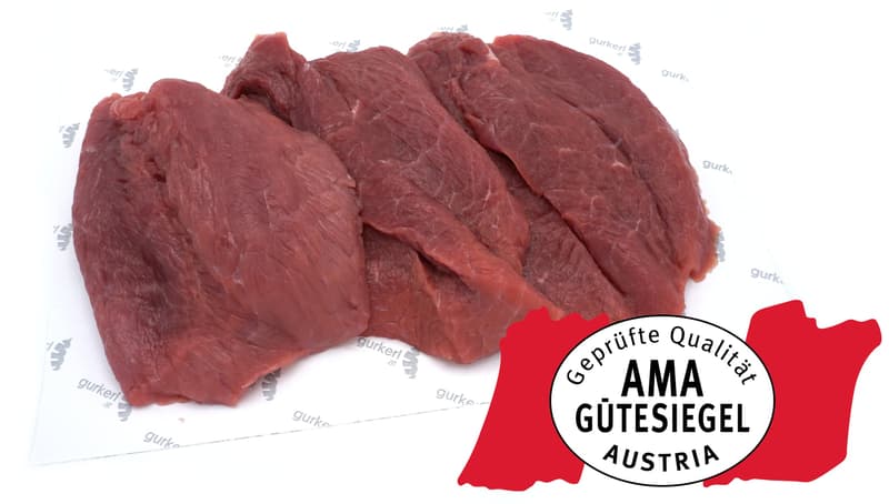 AMA Veal Rosé Austria Schnitzel sliced