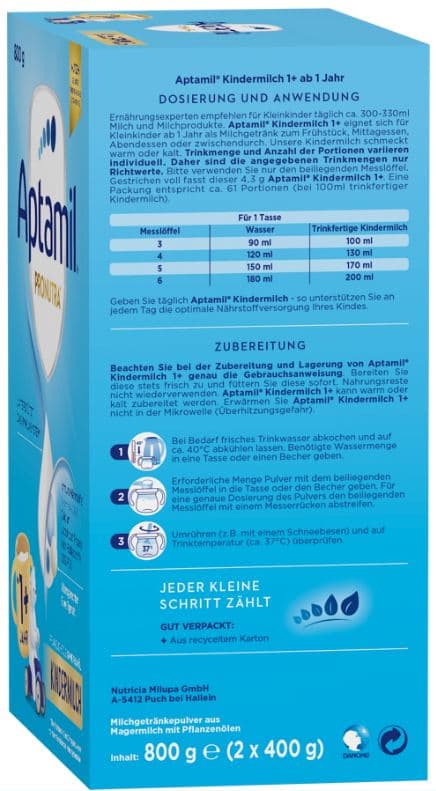 Aptamil infant milk 1+