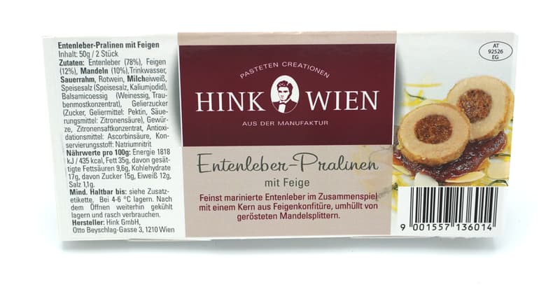 Hink Entenleber-Pralinen mit Feige