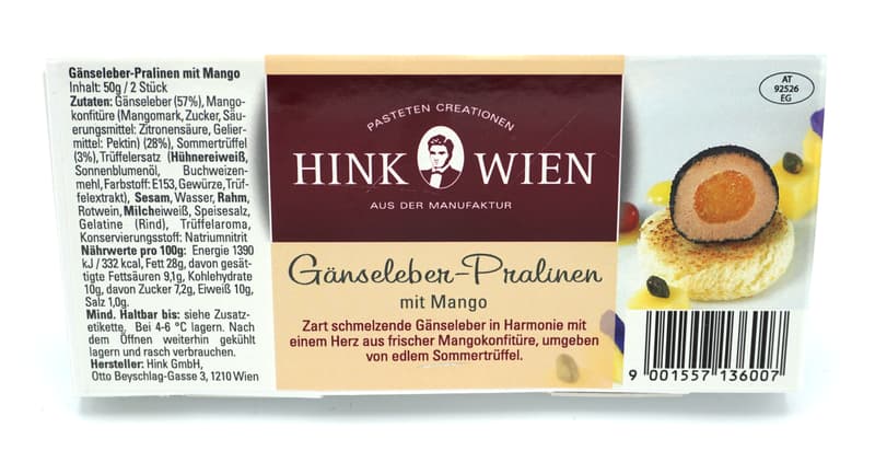 Hink Gänseleber-Pralinen mit Trüffel & Mango
