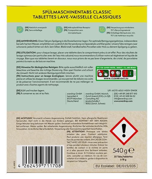 everdrop dishwasher tabs