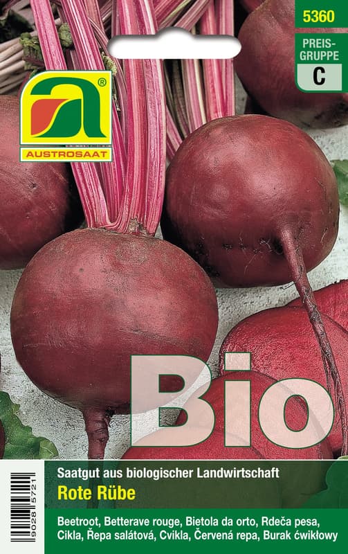 Austrosaat BIO Rote Rübe Rote Kugel