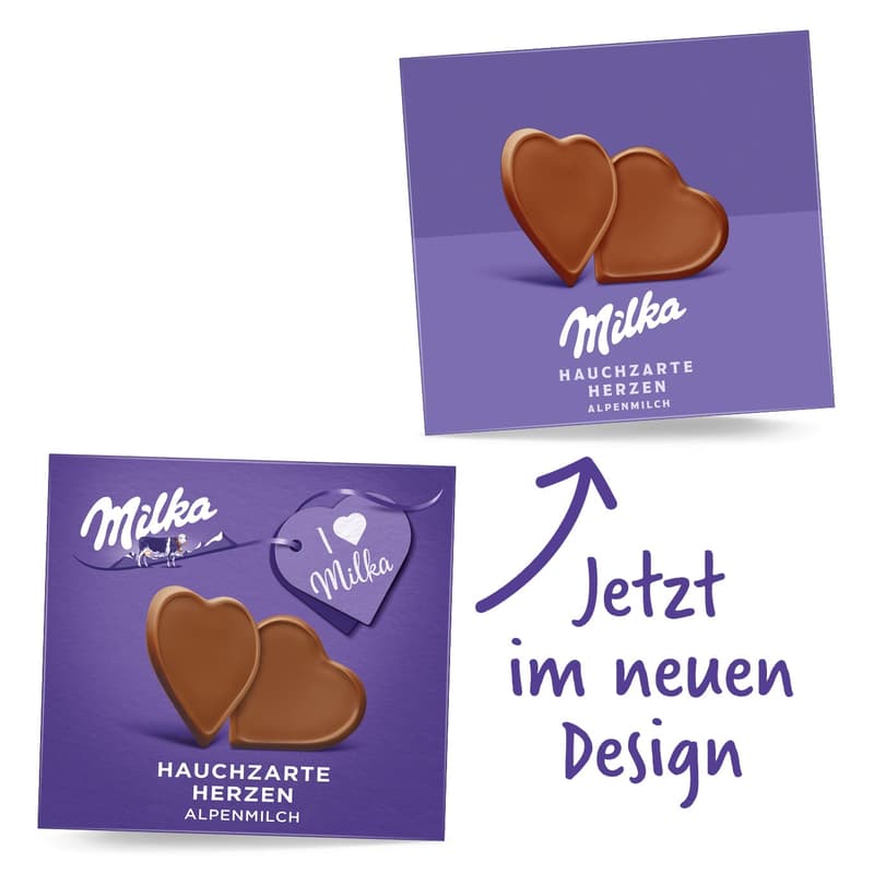 I love Milka Delicate Hearts