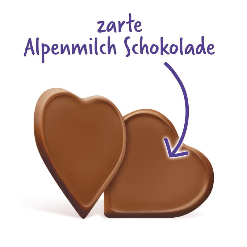 I love Milka Delicate Hearts