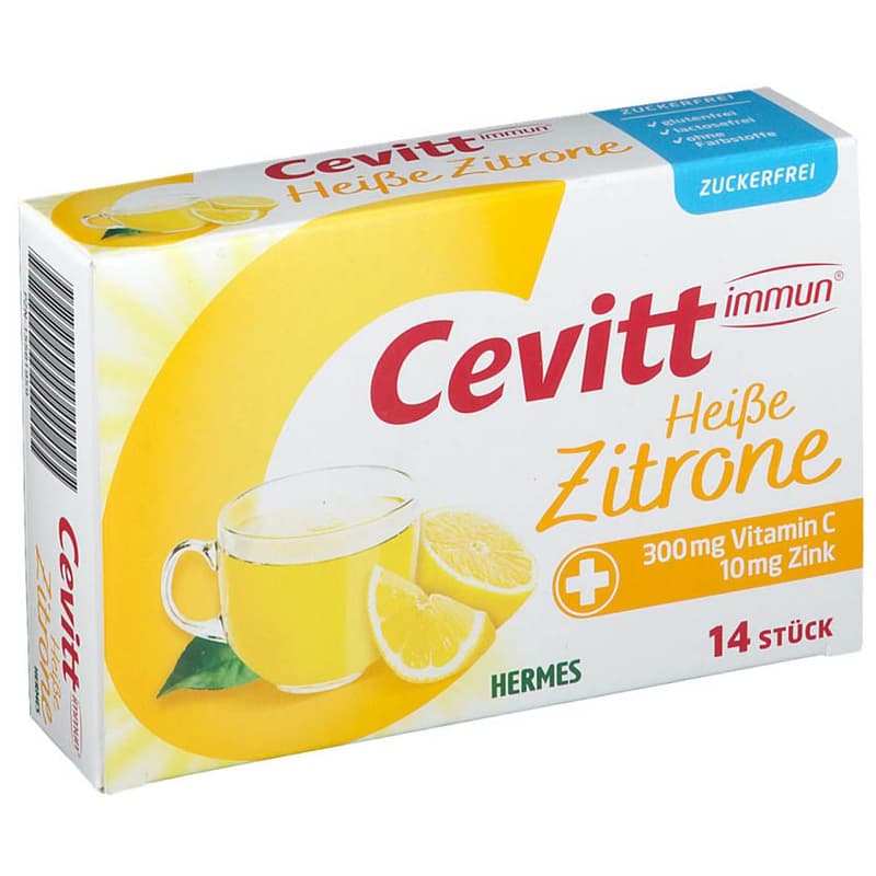 Cevitt Immun Heisse Zitrone zuckerfrei Beutel