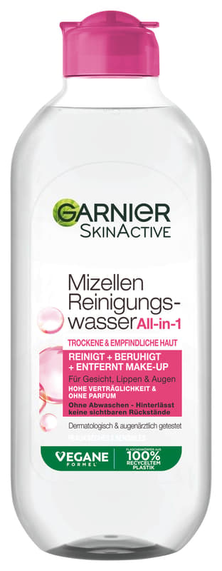 Garnier SkinActive Mizellen Reinigungswasser Rosenwasser