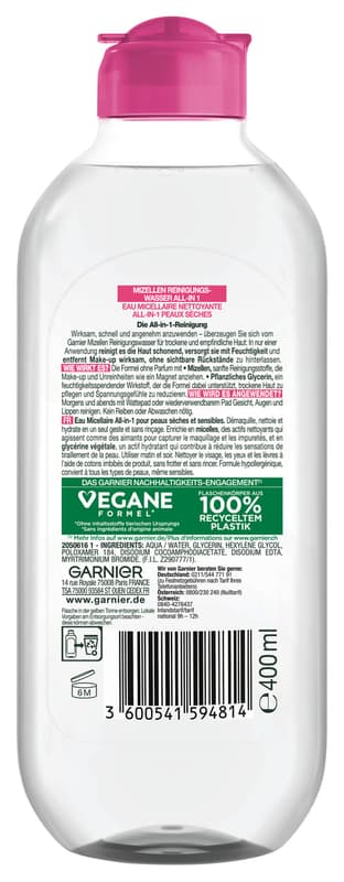 Garnier SkinActive Mizellen Reinigungswasser Rosenwasser