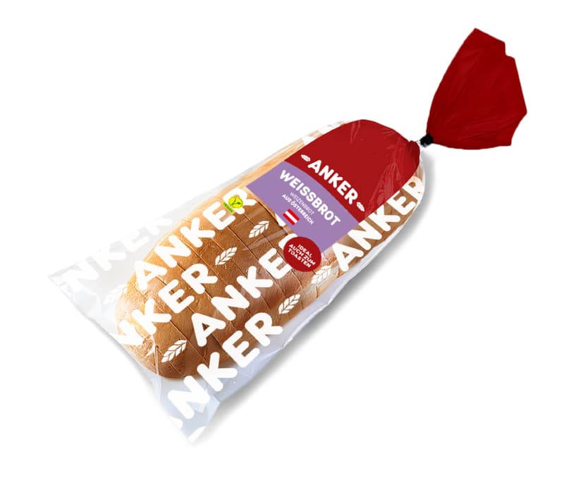 Anker white bread sliced