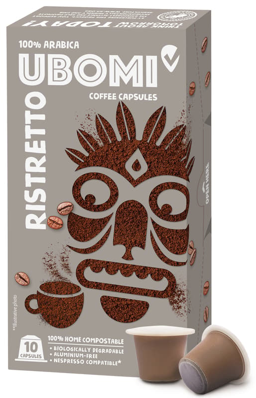 Ubomi Ristretto 100% Arabica Kapseln - biologisch kompostierbar