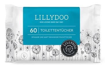 LILLYDOO Feuchte Toilettentücher, 60 Stück