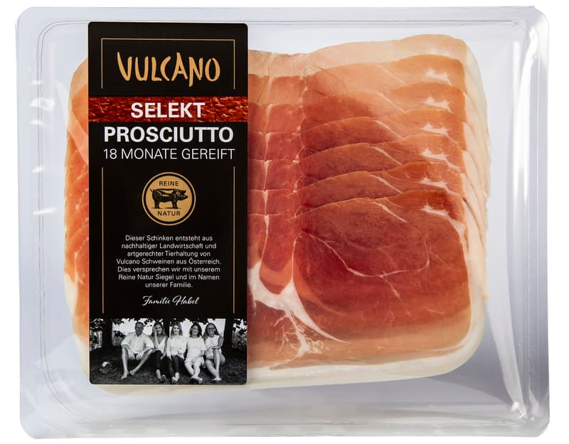Vulcano raw ham matured for 15 months