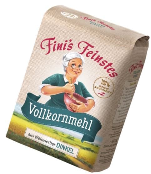 Fini's Feinstes Dinkelvollkornmehl aus dem Weinviertel