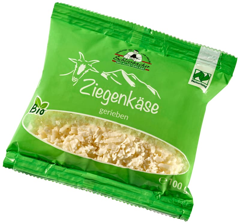 Schlierbacher BIO Ziegenkäse gerieben