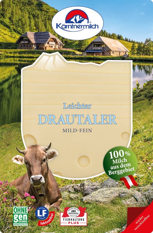 Kärntnermilch Drautaler Leicht in Scheiben