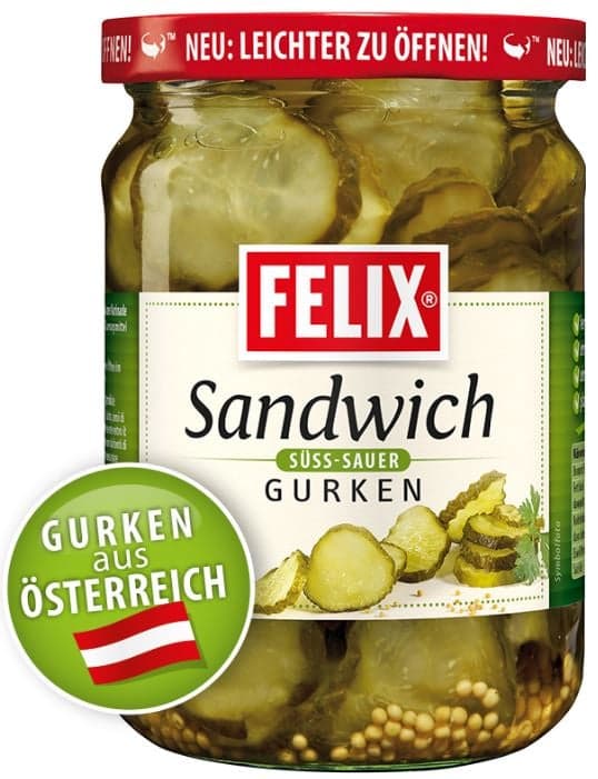 Felix sandwich cucumber mild sweet-sour