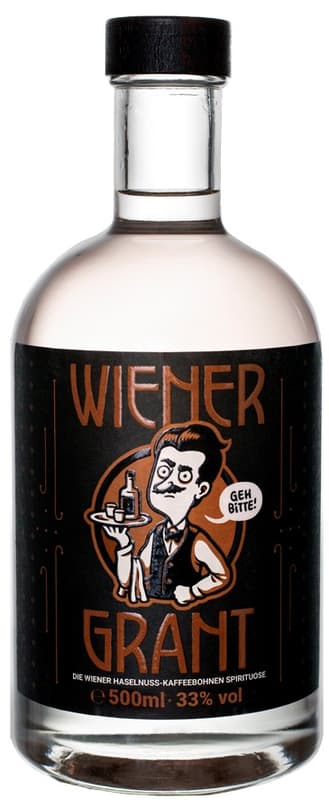 Wiener Grant Haselnuss-Kaffeebohnen Spirituose