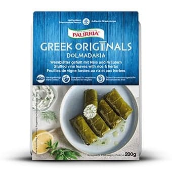 Palirria vine leaves stuffed with rice