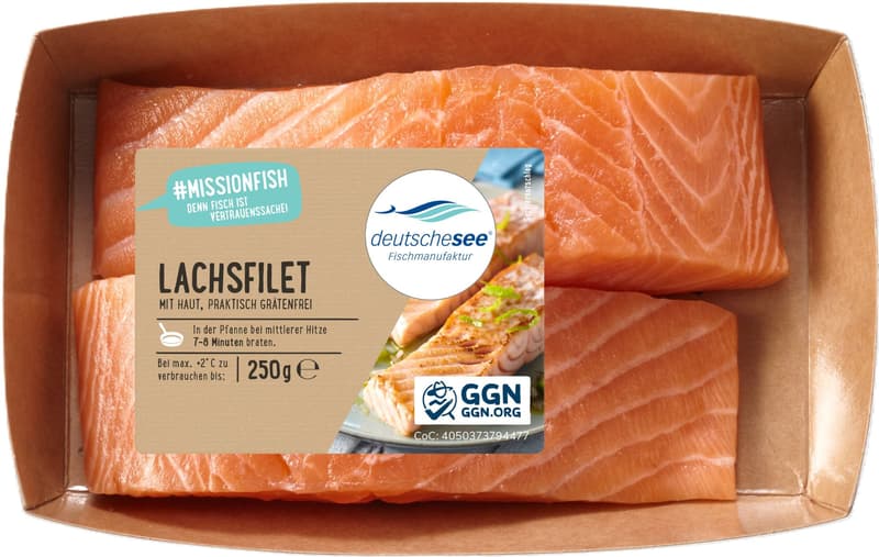 German Sea Salmon Fillet with skin