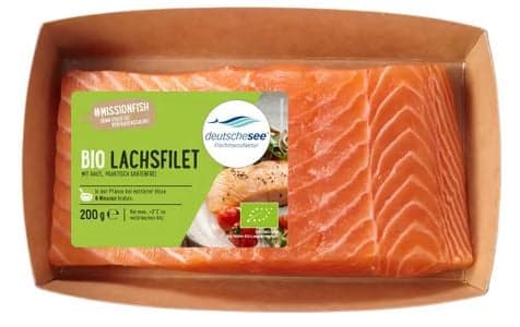 Deutsche See BIO Lachs Filet mit Haut