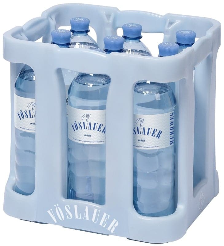 Vöslauer Mild 9er crate PET (1l returnable)