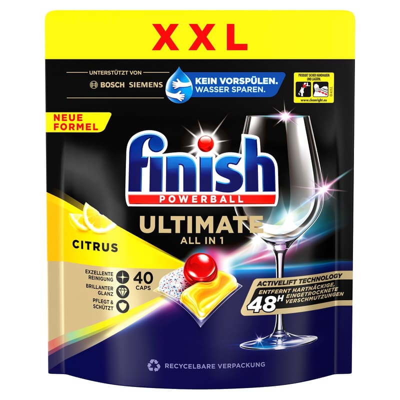 Finish Ultimate All-in-1 Citrus XXL 40er
