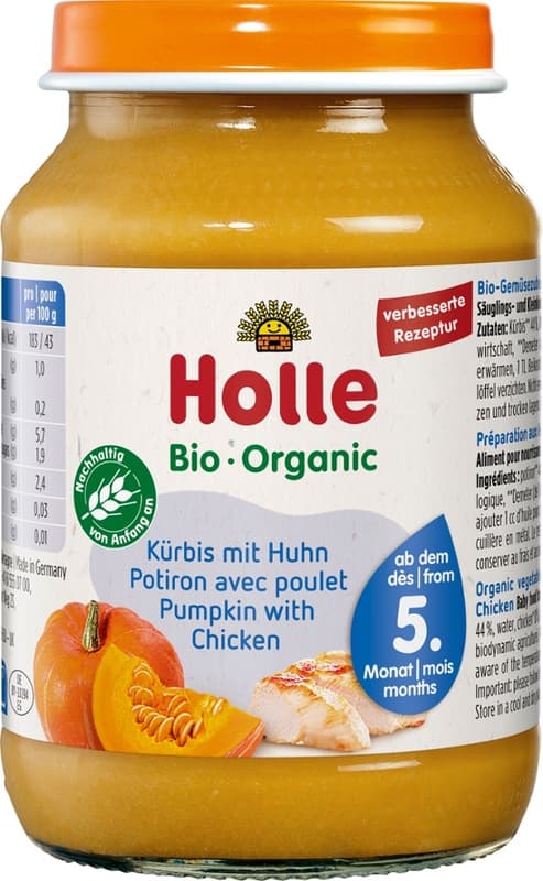 Holle BIO jar menu pumpkin with chicken
