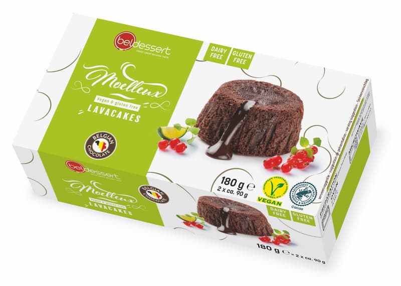 Bel Dessert Lavakuchen mit Schokolade VEGAN glutenfrei