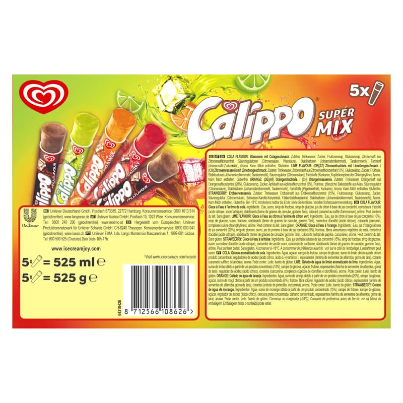 Calippo Super Mix Multipack of 5