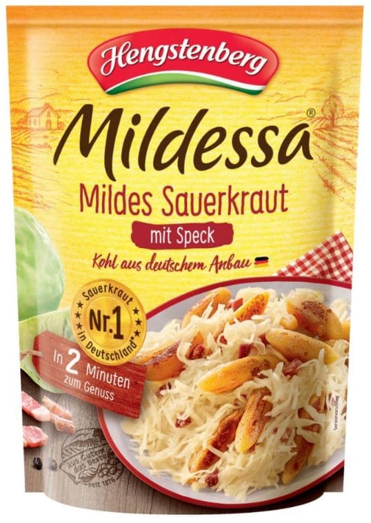 Hengstenberg Mildessa mild sauerkraut with bacon