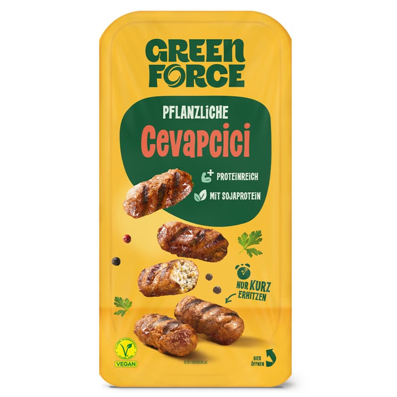 GREENFORCE Frische Cevapcici VEGAN